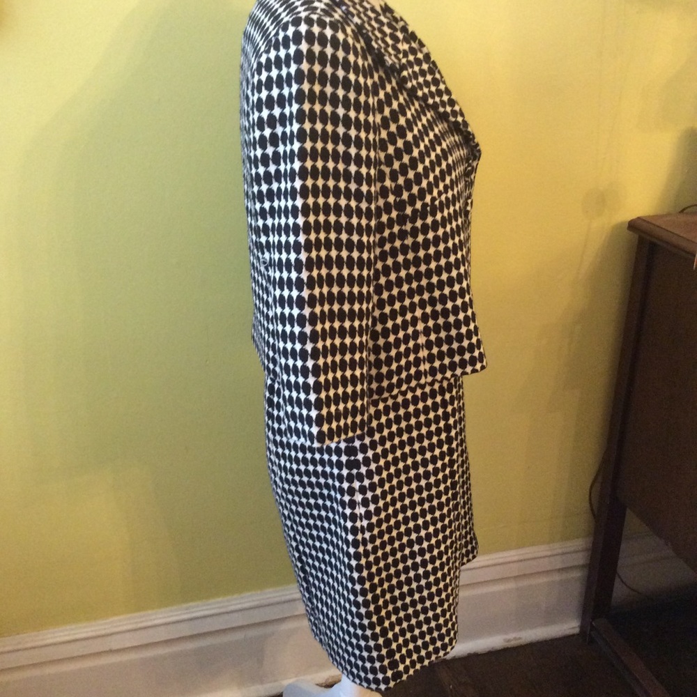 Ann Taylor LOFT Classic Black & White Suit Dress Size 8P - Picture 5 of 16